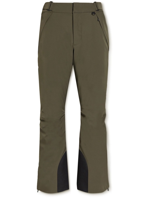 Photo: Moncler Grenoble - Canvas-Trimmed Shell Ski Trousers - Green
