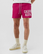 Calvin Klein Underwear Pure Swimshort Medium Drawstring Pink - Mens - Swimwear