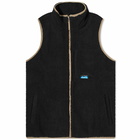 KAVU Men's Cooper Sherpa Vest in Black