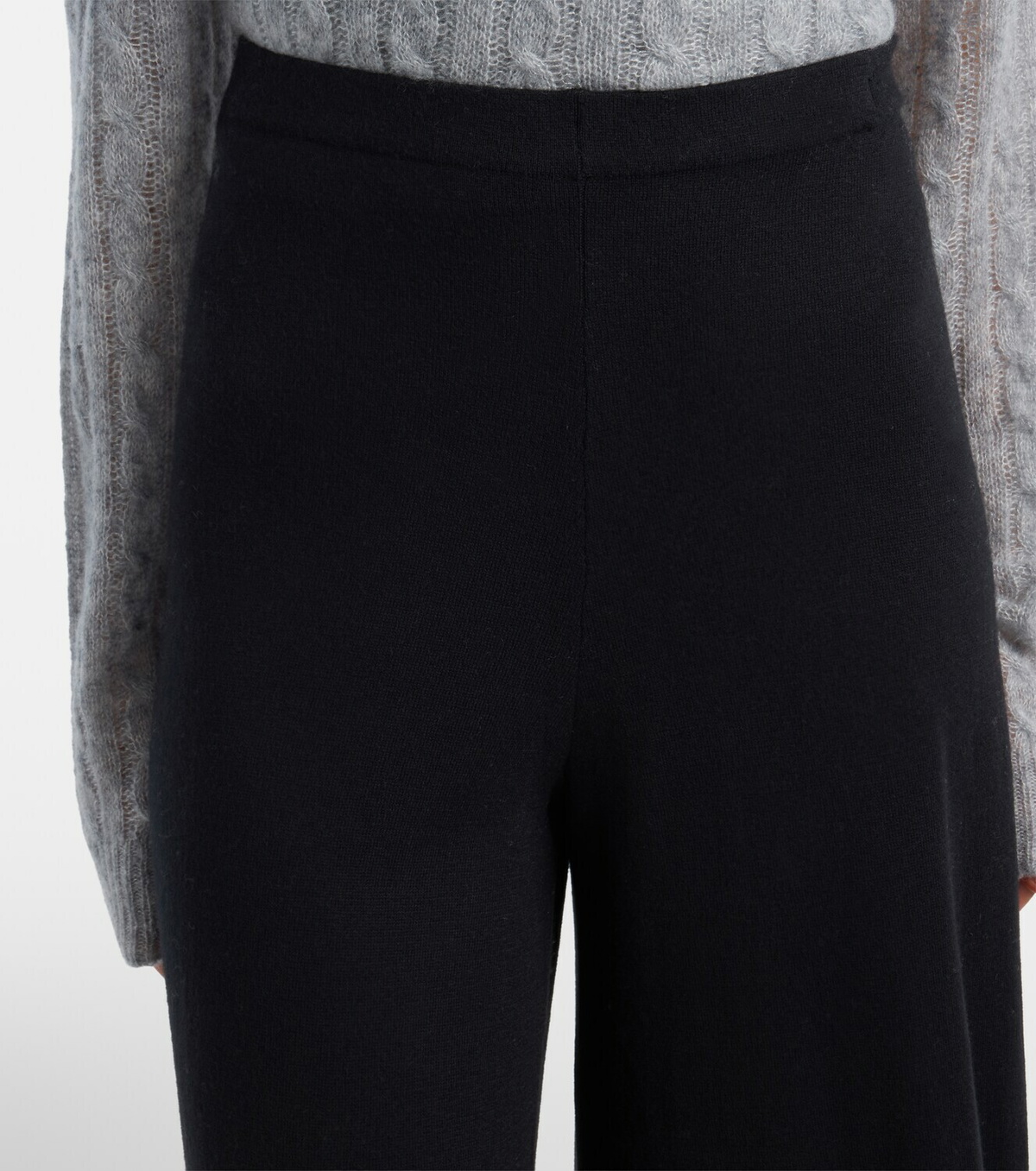 Lisa Yang Ainsley cotton and cashmere wide-leg pants