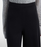 Lisa Yang Ainsley cotton and cashmere wide-leg pants