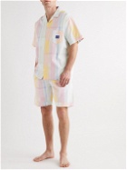 Desmond & Dempsey - Striped Cotton-Seersucker Pyjama Shorts - Multi