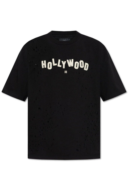 Photo: AMIRI Hollywood Distressed Drop Shoulder T-shirt