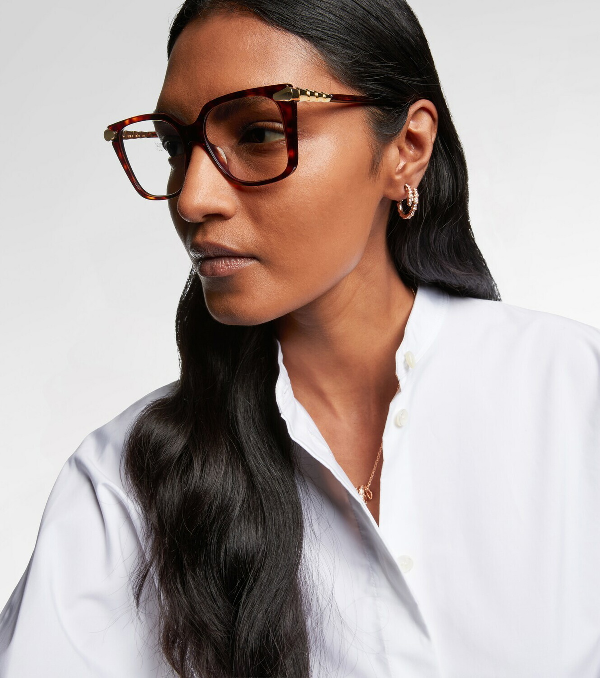 Bvlgari Serpenti Viper cat-eye glasses