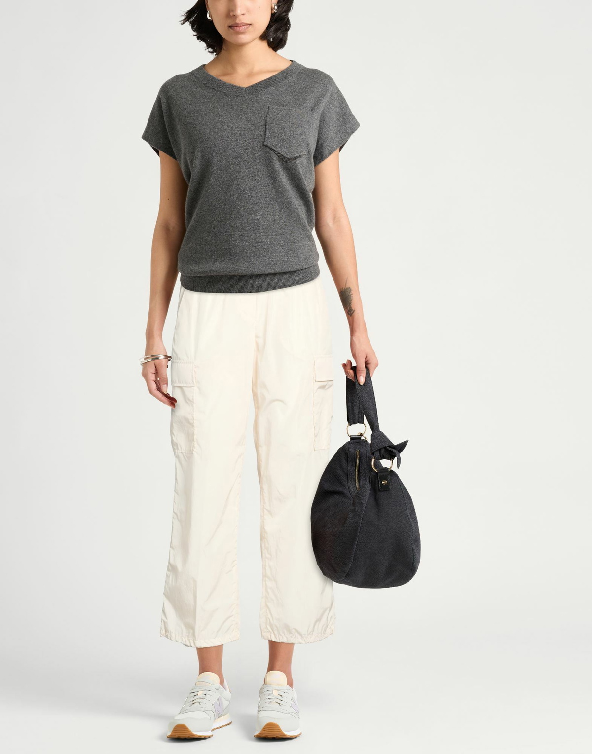 Peserico Easy Womens Pants Ivory