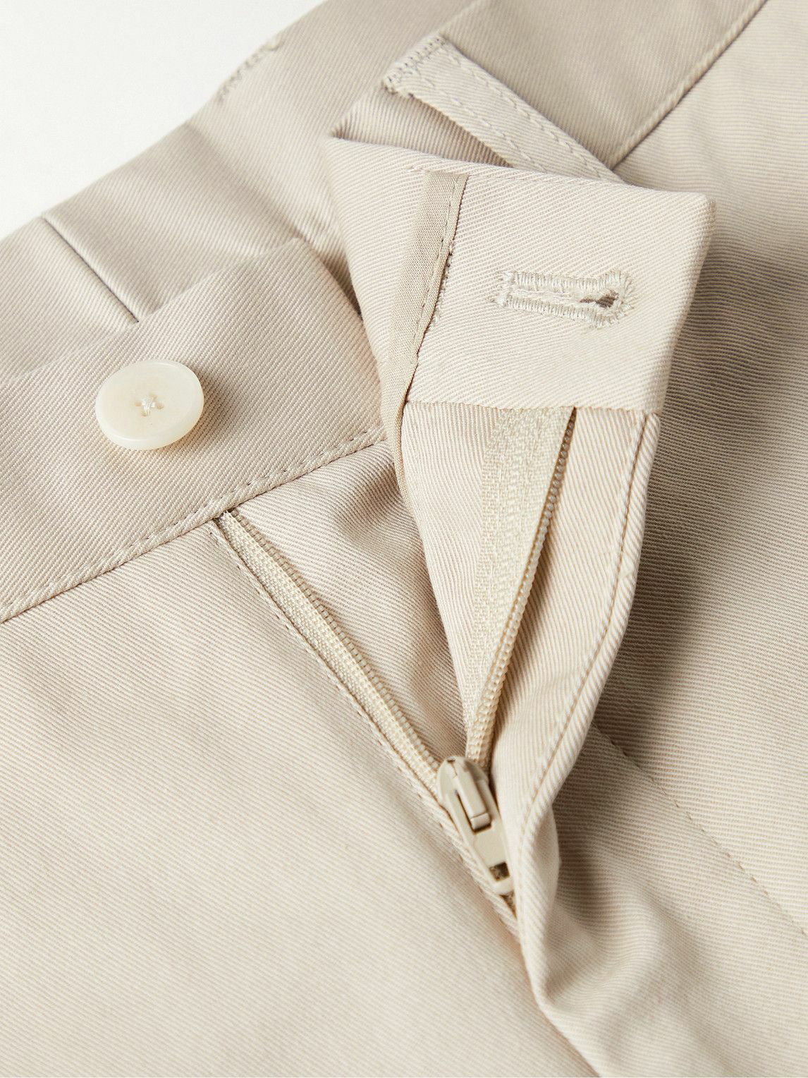 ETRO pleated linen-blend shorts - Neutrals