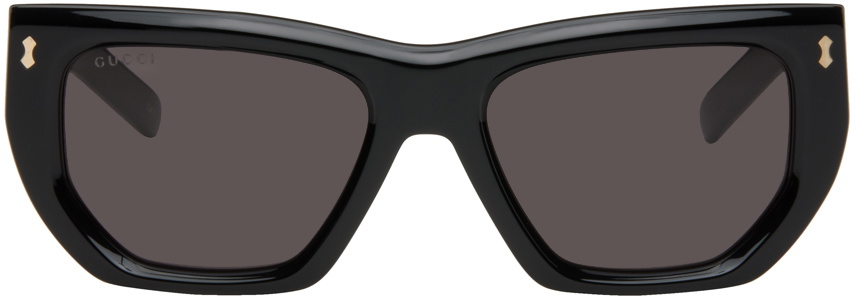 Gucci Black Rivetto Women\'s Sunglasses Gucci Black Rivetto Geometrical Acetate Sunglasses Gucci main image 2