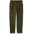 J.Crew - Wallace & Barnes Pleated Cotton-Corduroy Trousers - Green