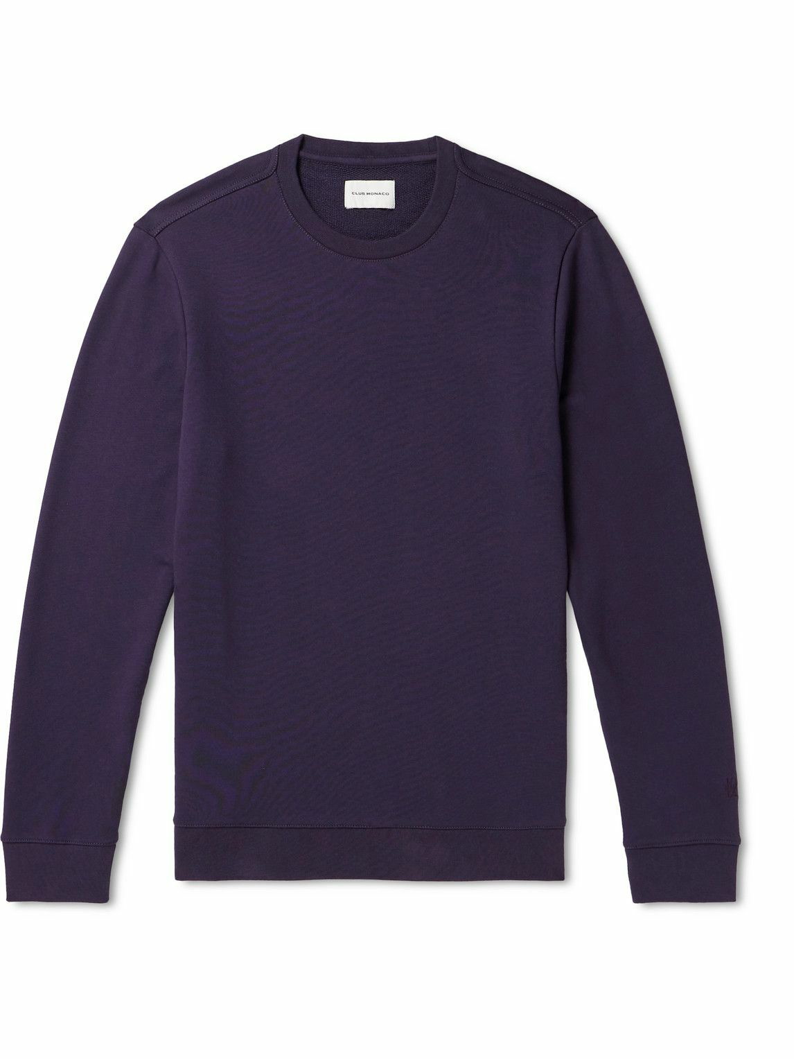 Club Monaco - Core Cotton-Blend Jersey Sweatshirt - Purple Club Monaco