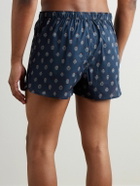 Derek Rose - Ledbury 83 Slim-Fit Printed Cotton Boxer Shorts - Blue