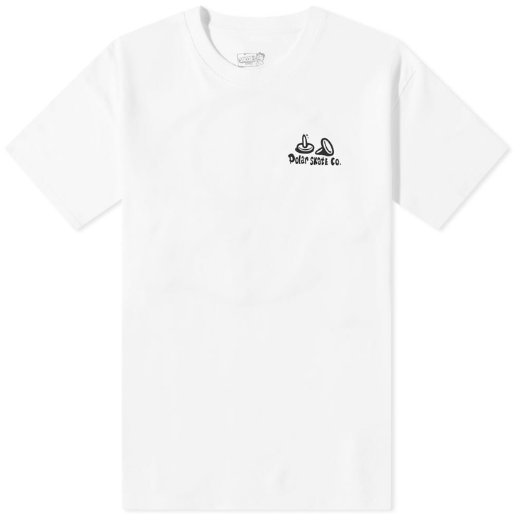 Photo: Polar Skate Co. Men's Flat Tire T-Shirt in White