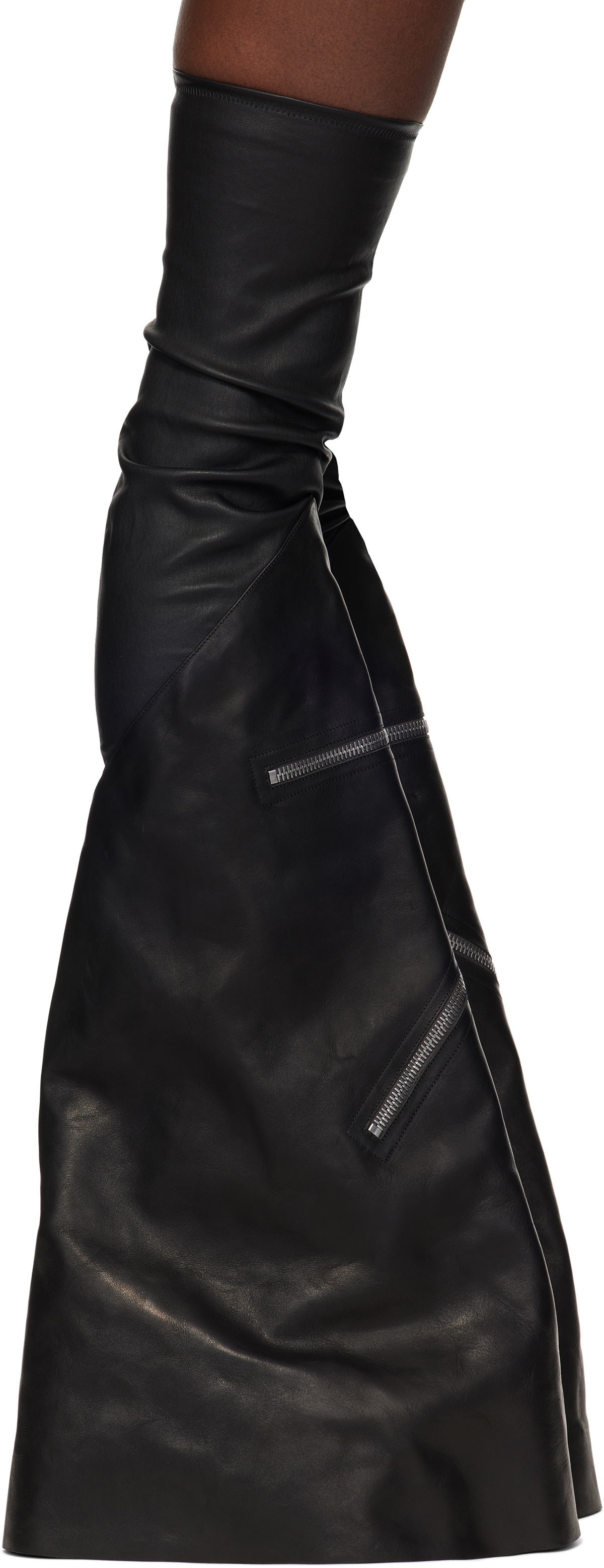 Rick Owens Cargowedge Boots Black Porterville in | Leather OWENS 