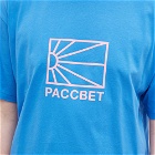 PACCBET Men's Sun Logo T-Shirt in Blue