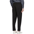 Maison Kitsune Black Wool City Trousers