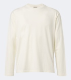Auralee Cotton and cashmere jersey T-shirt