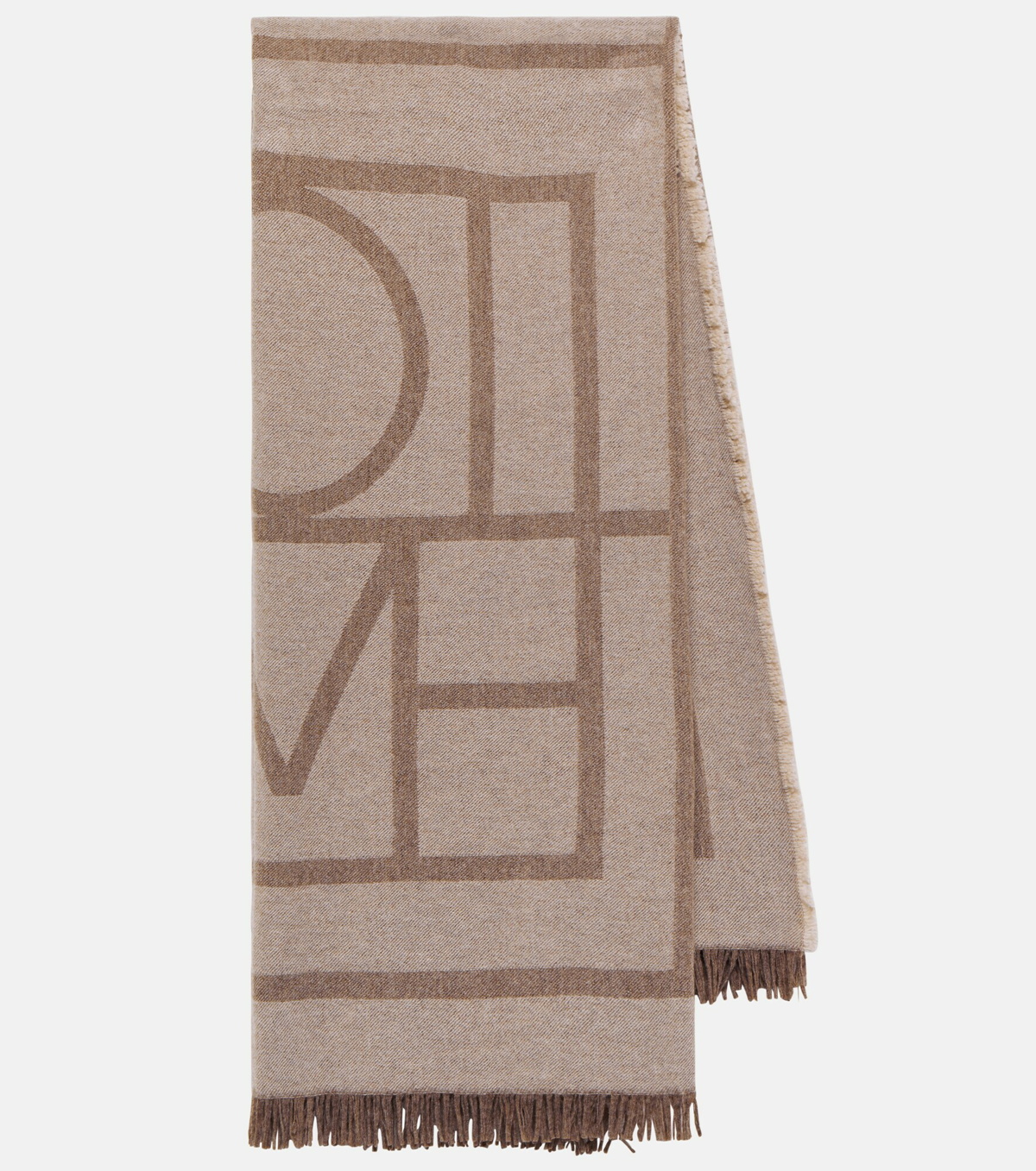 Toteme - Logo wool and cashmere scarf Toteme