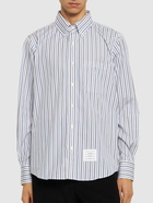 THOM BROWNE - Striped Poplin Shirt