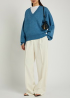 Rohe Wide-leg Wool-blend Trousers Off White