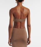 Jade Swim Clara ruched bandeau bikini top
