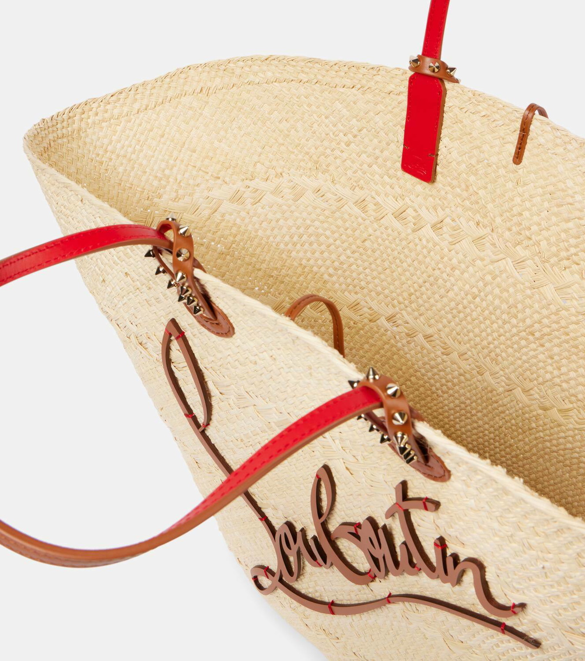 Christian Louboutin Cabata Large raffia tote bag Christian