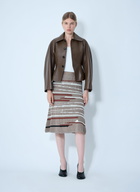 Bottega Veneta Linen-And-Cotton Skirt