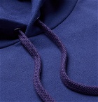 Balenciaga - Printed Cotton-Blend Jersey Hoodie - Blue