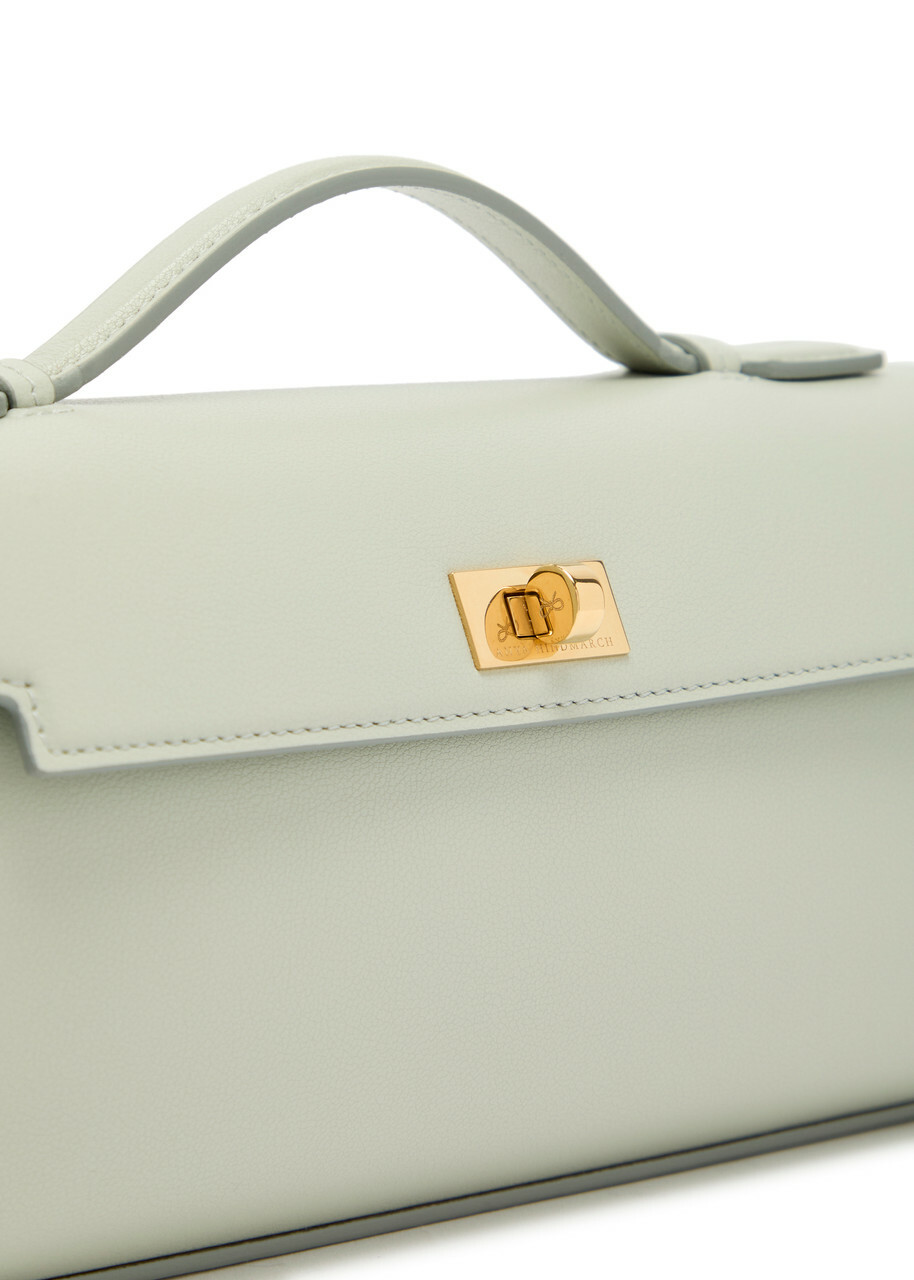 Anya Hindmarch Mortimer Leather Clutch - Light Blue - One Size