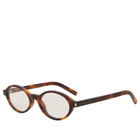 Saint Laurent Sunglasses Women's Saint Laurent Jeanne Optical Glasses in Havana/Transparent 