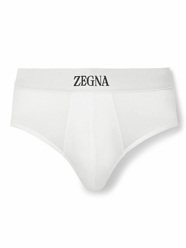 Photo: Zegna - Stretch-Cotton Briefs - White