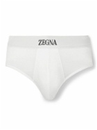 Zegna - Stretch-Cotton Briefs - White