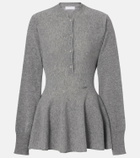Stella McCartney Peplum virgin wool top
