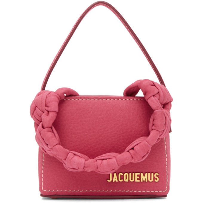 Jacquemus Le Sac Noeud Pink Top Handle Mini Tote Bag - Fleur De Riche