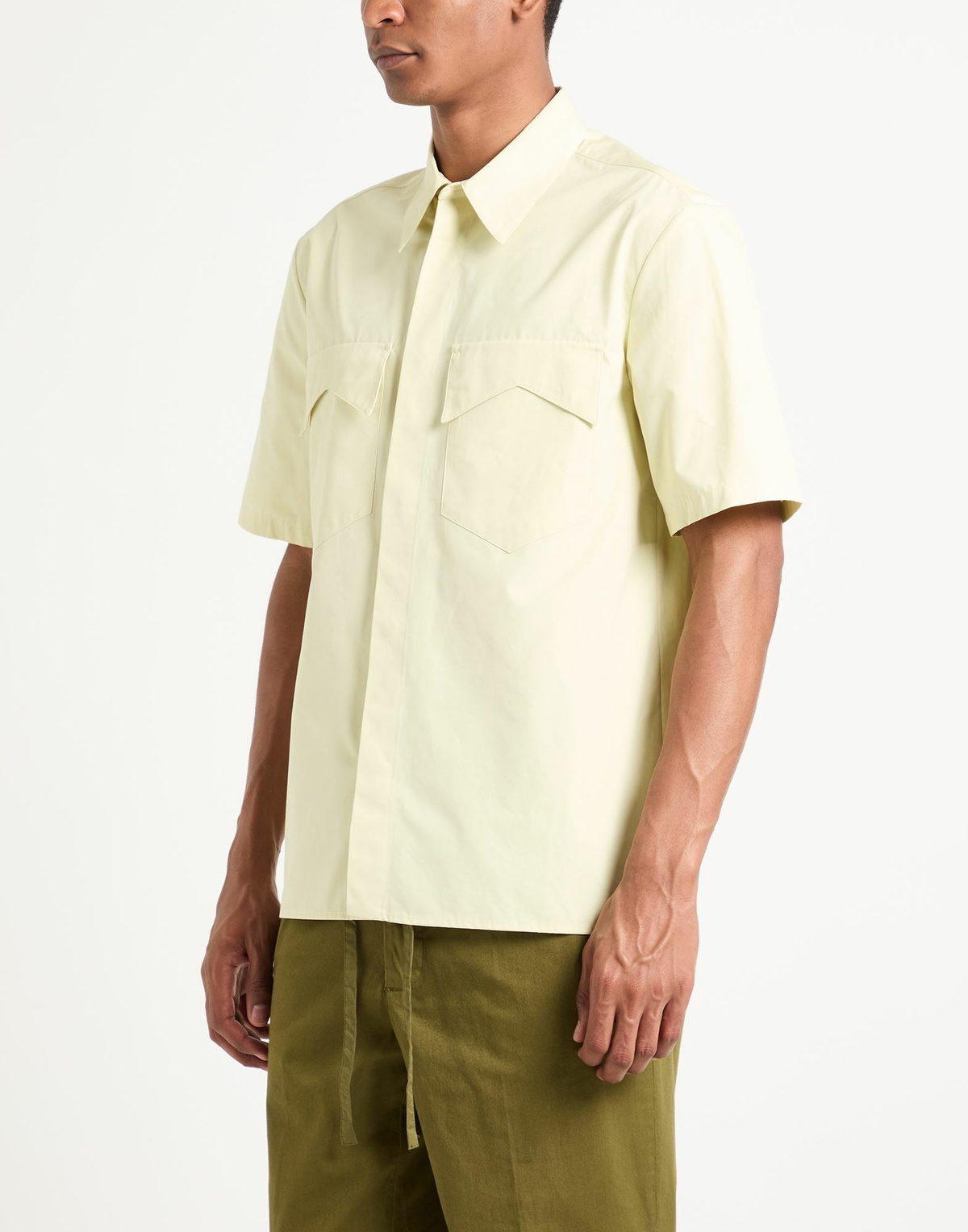 Jil Sander Mens Shirt Pastel in Yellow