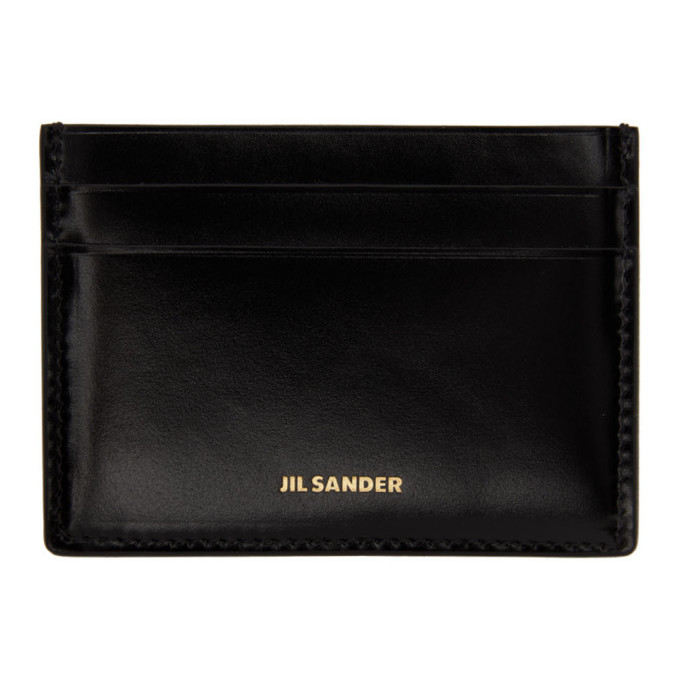 Jil Sander Black Credit Card Holder Jil Sander