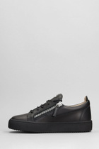 Giuseppe Zanotti Frankie Sneakers In Black Leather