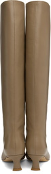 BY FAR Taupe Kitten Stevie 42 Tall Boots
