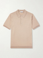 John Smedley - Macloud Knitted Merino Wool Polo Shirt - Neutrals