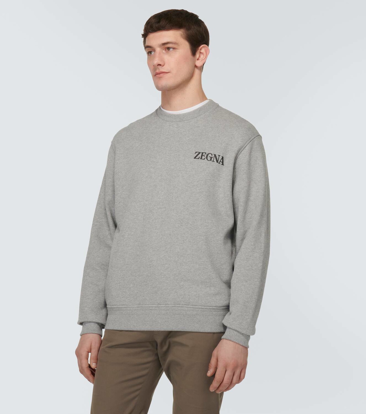 Zegna Logo cotton jersey sweatshirt Zegna