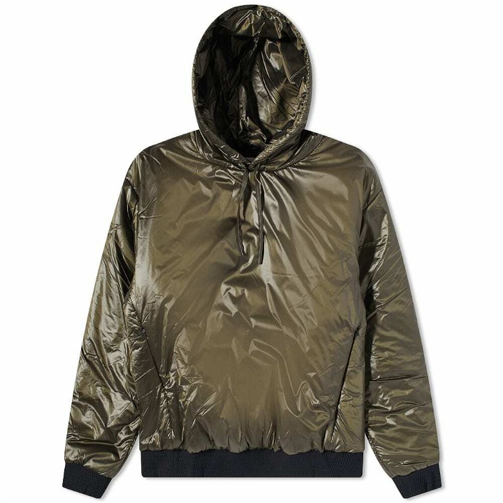 Photo: Acronym Men's HD Nylon PrimaLoft® Insulated Hooded Jacket in Raf Green