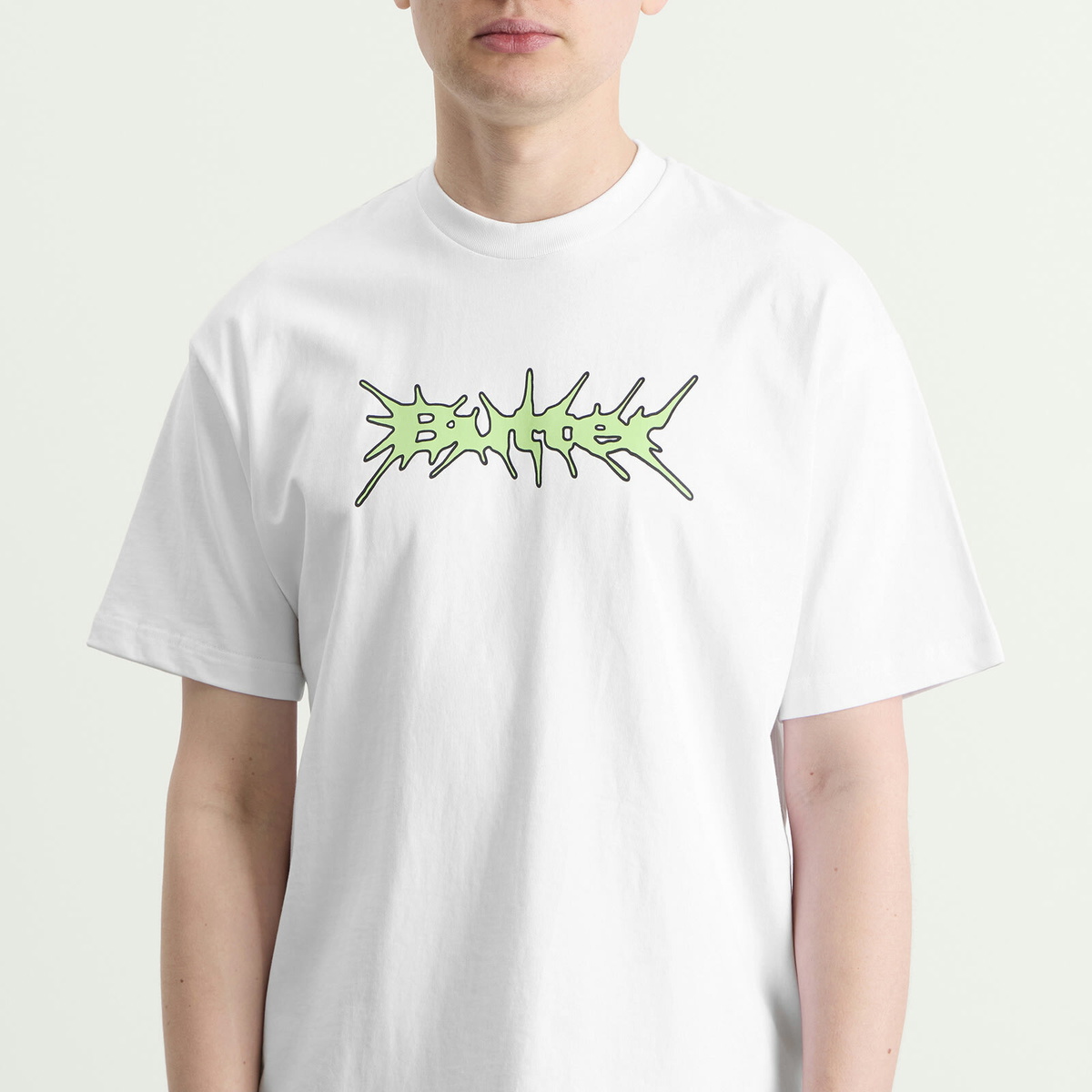 Butter Goods Men's Nail Logo T-Shirt in White