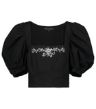 Caroline Constas Tessa embroidered poplin top