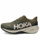 Hoka One One Men's Clifton Pro Sneaker in Antique Olive/River Rock Grey
