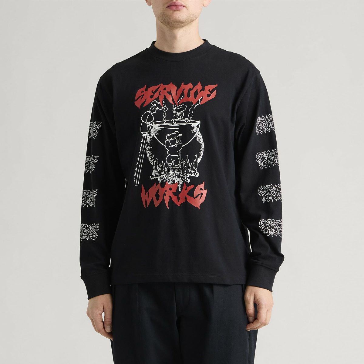 Service Works Men's Boiling Point LS T-Shirt in Black