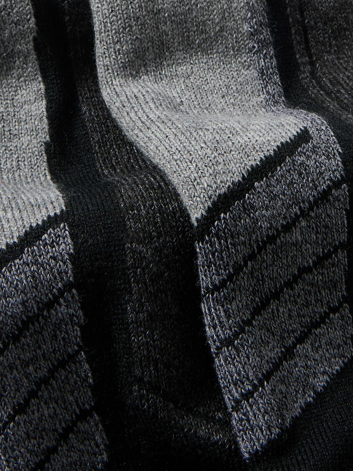 Falke - SK2 Intermediate Three-Pack Jacquard-Knit Ski Socks - Black