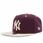 New Era New York Yankees Trail Mix 59Fifty Cap in Wine