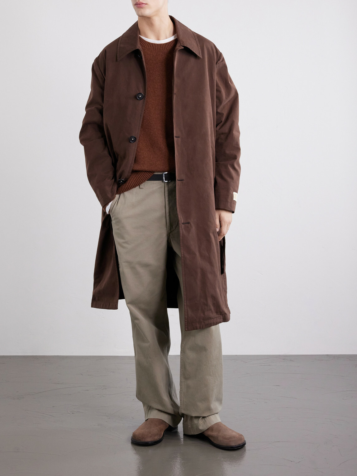 Massimo Alba - Mustang Woven Trench Coat - Brown