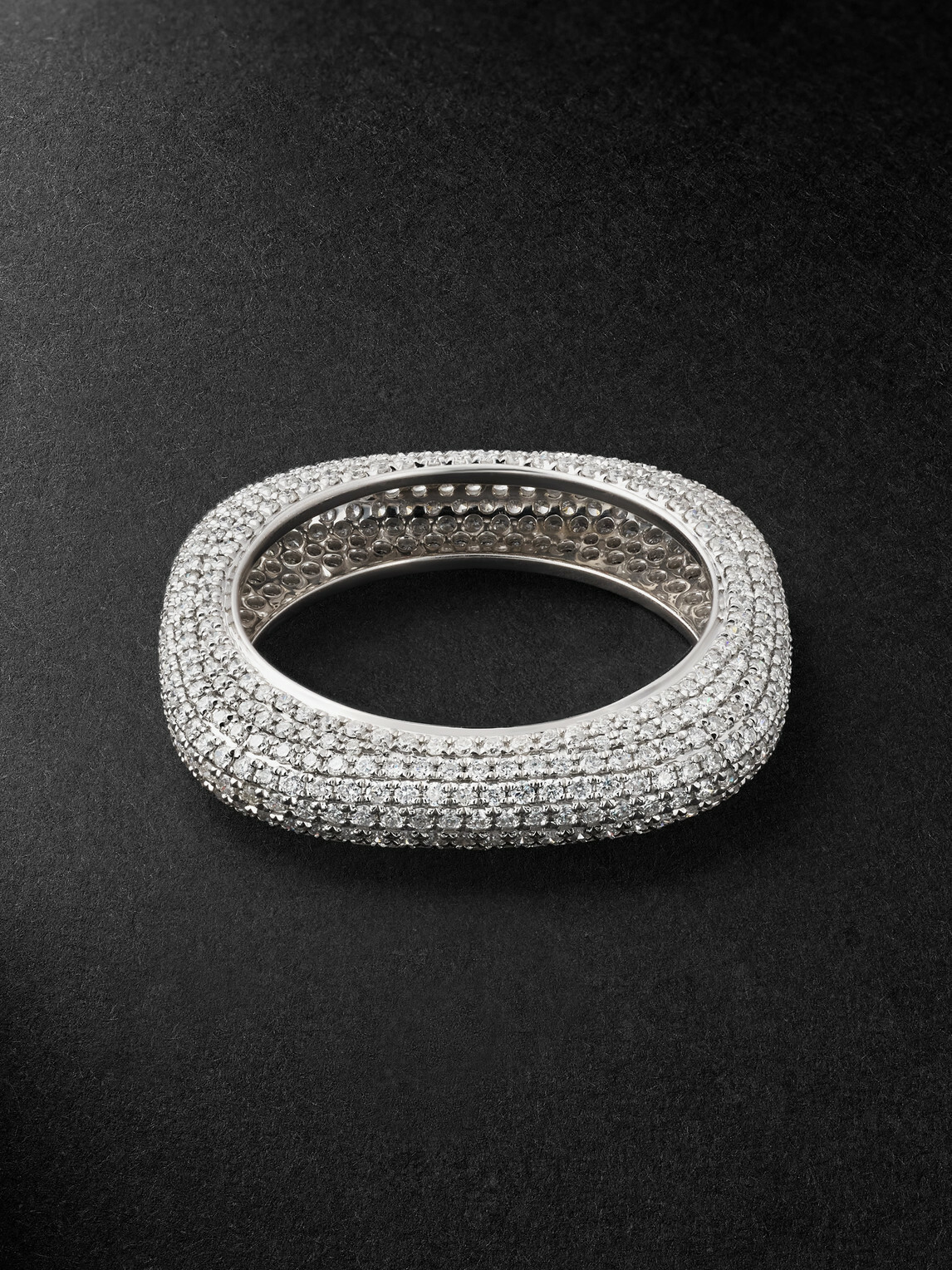 Greg Yuna - 18-Karat White Gold Diamond Ring - Silver