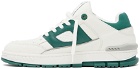Axel Arigato White & Green Area Lo Sneakers