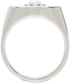 Hatton Labs Silver & White Daisy Signet Ring