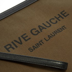 Saint Laurent Rive Gauche Canvas Pouch